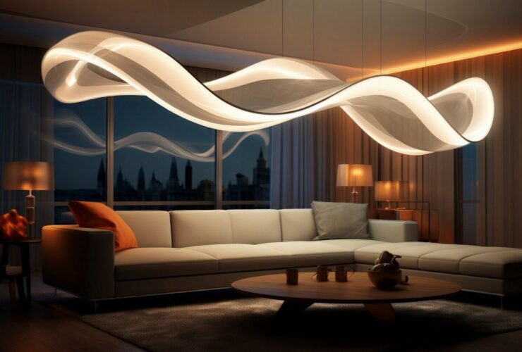 Oświetlenie LED w mieszkaniu. Które elementy wyposażenia podświetlić? - Moda ledowe oswietlenie w salonie